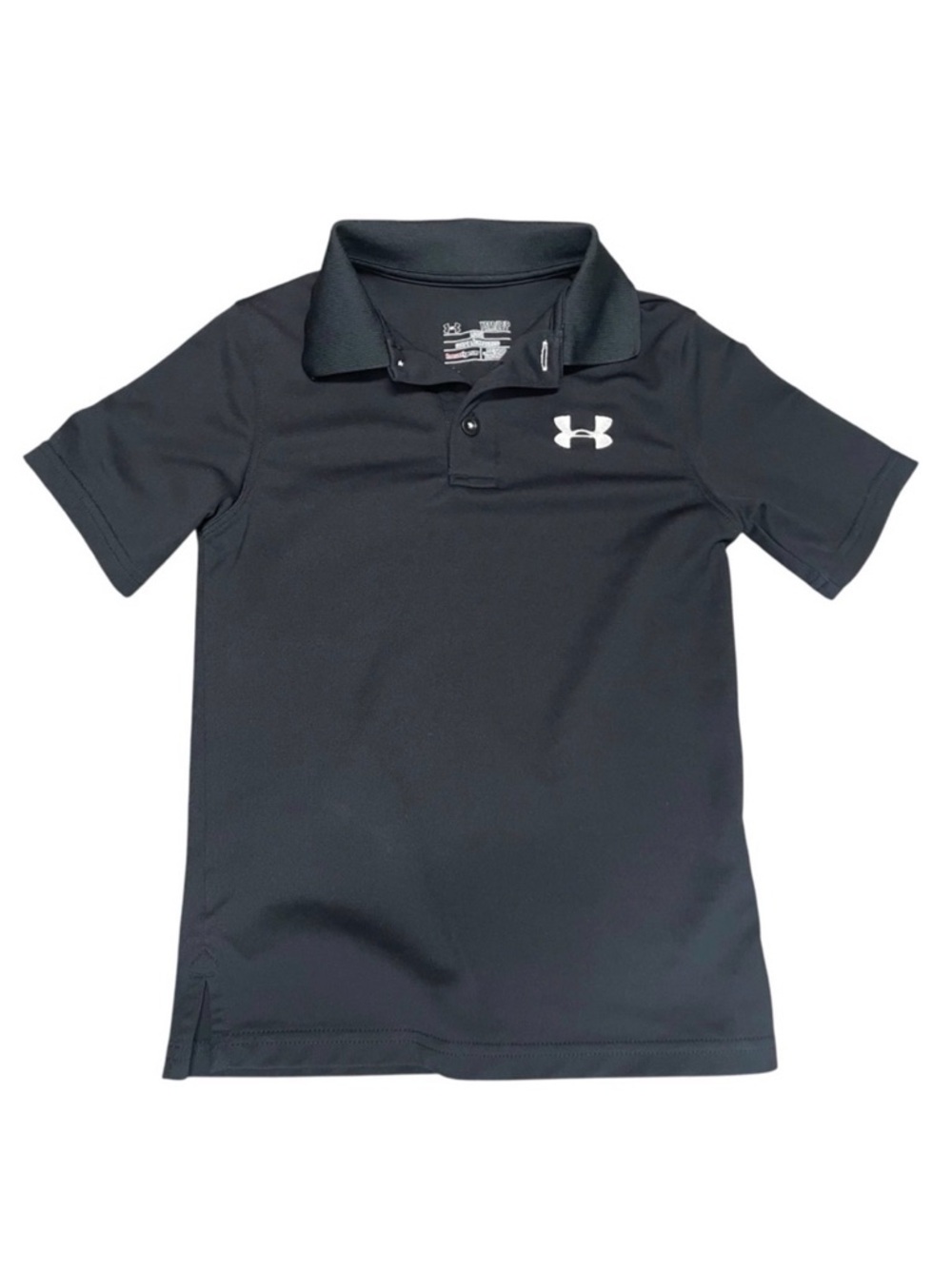 Youth Boys Under Armour Polo Shirt Bundle- Set of 2 | Black/Red | Size YS - Picture 2 of 10